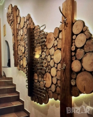 дървени шайби за облицовка на стени, снимка 16 - Декорация за дома - 51615568