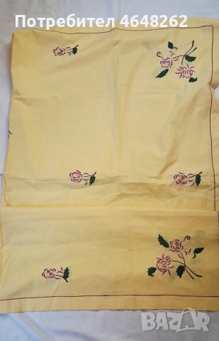 Ръчно бродирани карета върху панама, снимка 11 - Други - 54242416