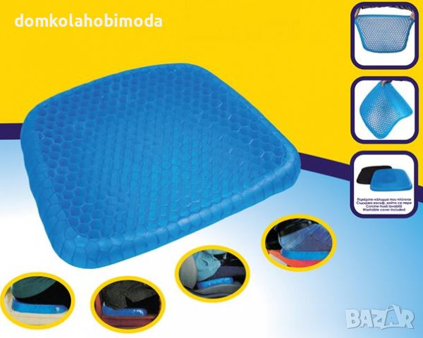 Анатомична гел възглавница/ Свалящ секалъф с цип/41x34x4.5 см, снимка 4 - Други - 39679253