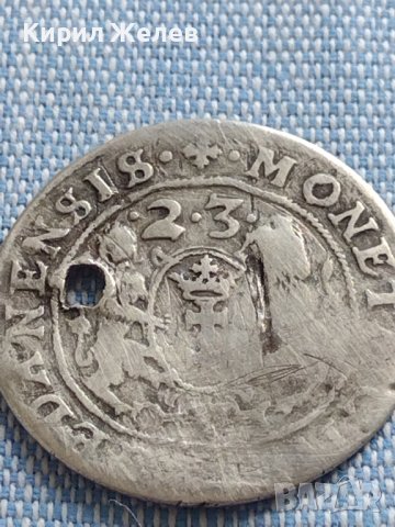 Сребърна монета 16 гроша 1623г. Сигизмунд трети Данциг 5184, снимка 11 - Нумизматика и бонистика - 42891117