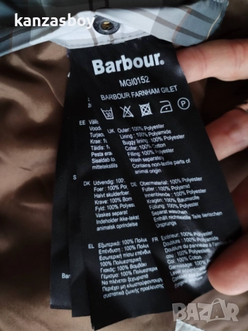 Barbour Mens Farnham Quilted Gilet - страхотен мъжки елек КАТО НОВ С, снимка 11 - Други - 52576590
