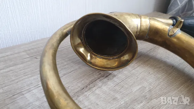 Месингова тромба от ретро автомобил, снимка 2 - Колекции - 47436084