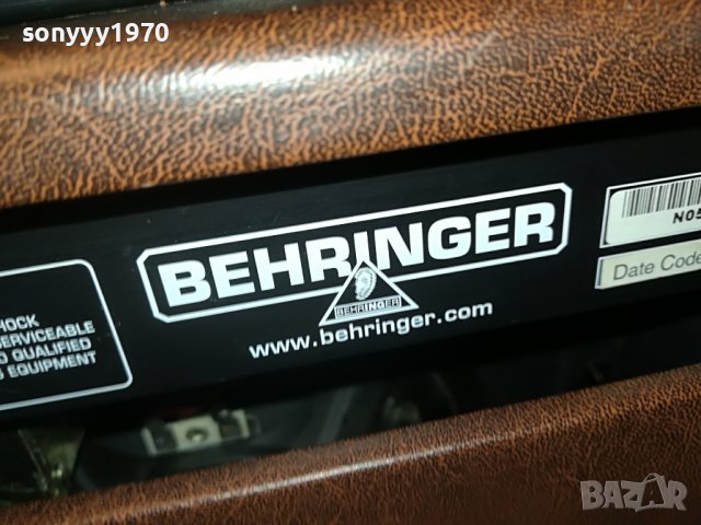 behringer at108 guitar amplifier-внос france 1412221845, снимка 11 - Ресийвъри, усилватели, смесителни пултове - 39011179