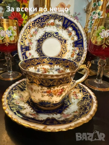 Edwardian Crown Staffordshire England  Circa 1907 - великолепен, и уникално красив Код P1888, снимка 14 - Декорация за дома - 53332078