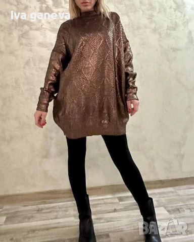 Туника с метален ефект , снимка 2 - Туники - 53146444