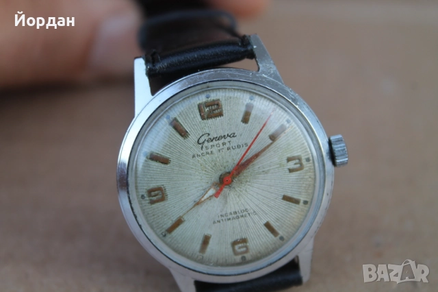 Швейцарски мъжки часовник ''Geneva Sport'', снимка 3 - Мъжки - 52723966