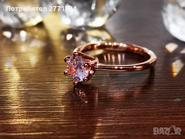 Дамски пръстен със камък Сваровски от медицинска стомана , снимка 3 - Пръстени - 37829693