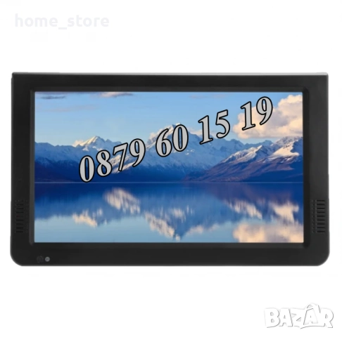 Преносим телевизор 10 инча, портативен цифров телевизор 10 инча 12v / 220v, снимка 3 - Телевизори - 52545296