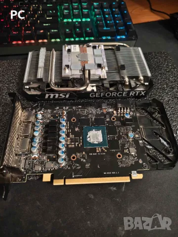 MSI GeForce RTX 4060 Ti VENTUS 2X BLACK 8GB GDDR6 Тествана и обслужена с падове/паста, снимка 4 - Видеокарти - 55062447