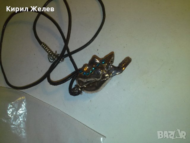 ХЕВИ МЕТАЛ МЕДАЛЬОН с КРИСТАЛИ 74151, снимка 3 - Колиета, медальони, синджири - 29843831