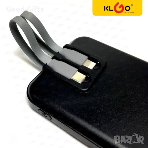 Преносима външна батерия powerbank KLGO KP-22, 10000mAh, снимка 5 - Външни батерии - 48789177