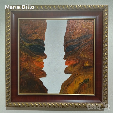 Авторска картина масло върху платно с рамка и готово за закачане