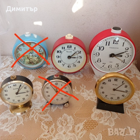 Механични часовници будилници , снимка 2 - Антикварни и старинни предмети - 53158950