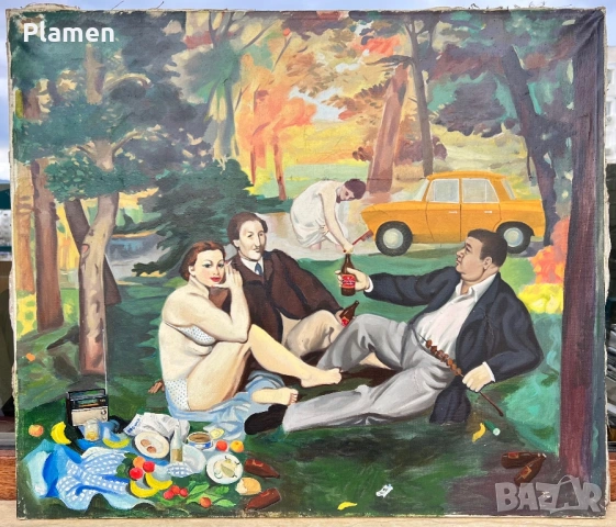 КАРТИНА МАСЛО НА ПЛАТНО МИХАИЛ САЗДОВ