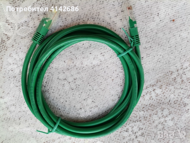 Мрежови кабели LAN UTP Cat 5 Е, снимка 3 - Кабели и адаптери - 52107765