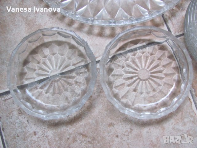 Сервиз за торта, ядки - 15 части, снимка 3 - Чинии - 34343294