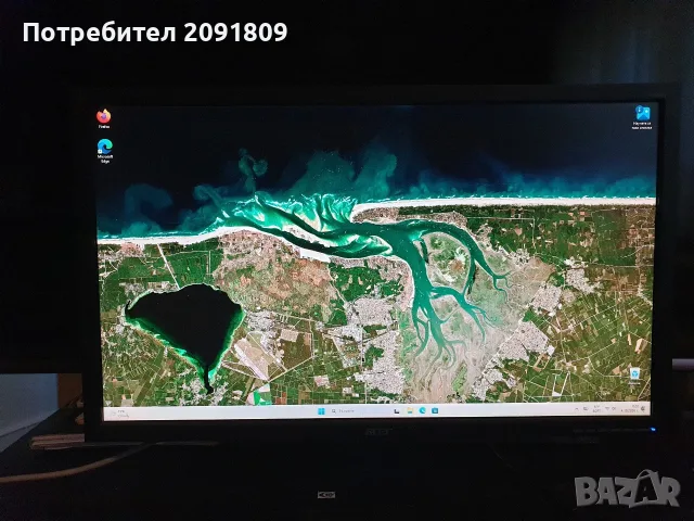 Монитор Acer V243H 24" LCD , снимка 3 - Монитори - 56347876