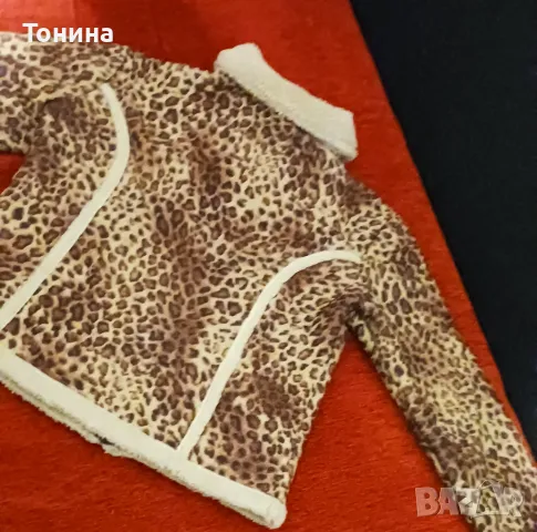 Дамско тигрово еко кожухче и дамски тигрови боти, снимка 7 - Якета - 48199206