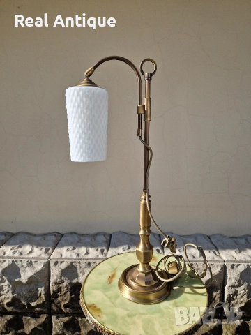 Страхотна антикварна немска настолна лампа 