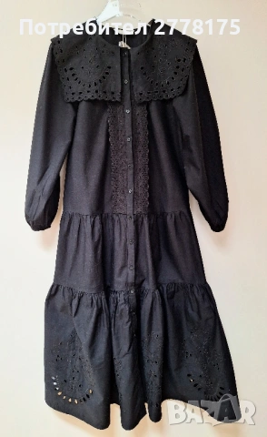 НОВА рокля с бродерии Mango, снимка 9 - Рокли - 53170078