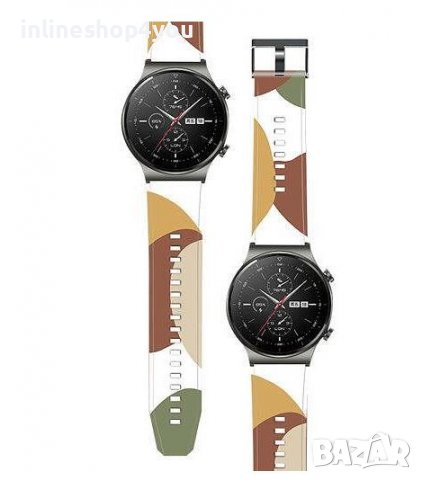 Разноцветна Камо Каишка (22мм) за Huawei Watch GT3 Pro | GT3 | GT2 | GT Watch 3 Pro, снимка 6 - Смарт гривни - 38376937