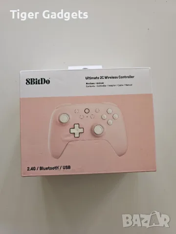 Безжичен контролер 8BitDo Ultimate 2C 2.4G Hall Effect, Peach за Windows и Android, снимка 10 - Джойстици и геймпадове - 55741523