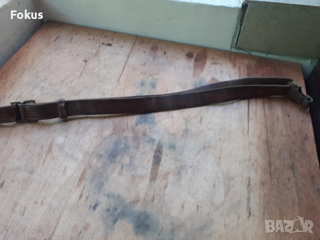 Стар кожен портупей ремък колан, снимка 4 - Антикварни и старинни предмети - 54346658