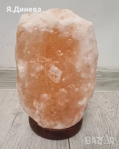 Лампа от хемалайска сол, снимка 4 - Настолни лампи - 50351505