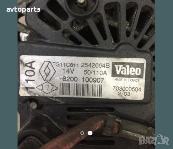 Renault megane 2004година 1.5dci 82кс динамо, снимка 2 - Части - 40755902