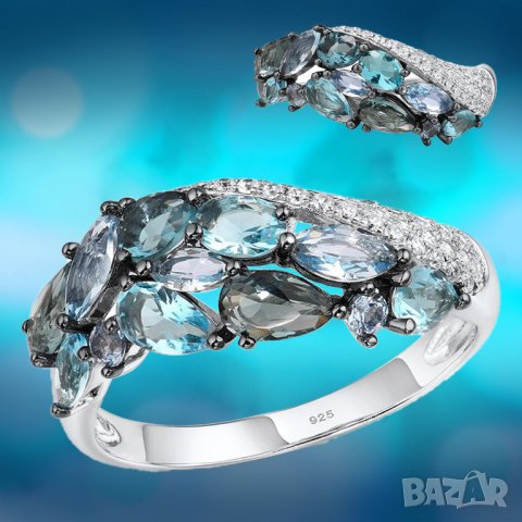 Дамски бижутериен комплект - пръстен и обеци, снимка 3 - Бижутерийни комплекти - 39052560