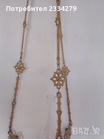 Лампион,свещник,газено осветление., снимка 6 - Антикварни и старинни предмети - 32309271