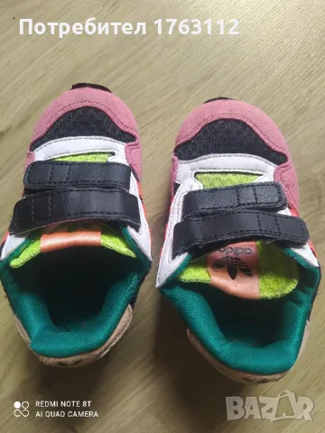 Adidas детски маратонки, 22 номер, обувани веднъж, снимка 2 - Детски маратонки - 49342359