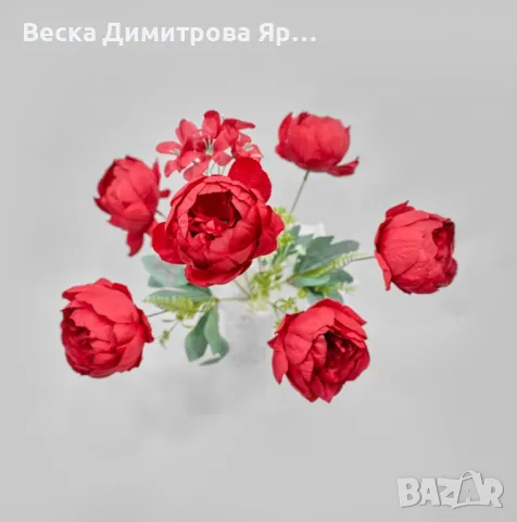 Изкуствени букети с божури – Елегантна и вечна красота за всяко пространство, снимка 3 - Изкуствени цветя - 50322139