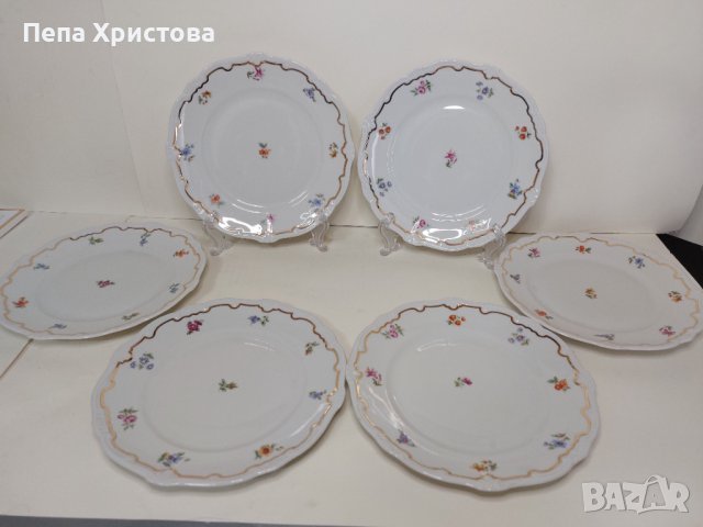 Десертни чинии от костен порцелан Weimer, серия "Катерина", снимка 1