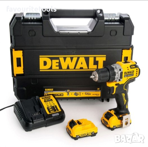 Акумулаторен винтоверт Dewalt DCD701D2, 12V, 2 батерии и зарядно, куфар , снимка 6 - Винтоверти - 39965576