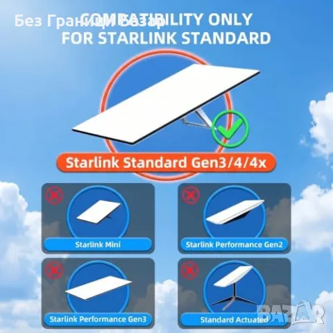 Нова Starlink Gen 3 стойка за стена телескопична 40-64 см регулируем ъгъл стенен монтаж, снимка 3 - Други стоки за дома - 56124560