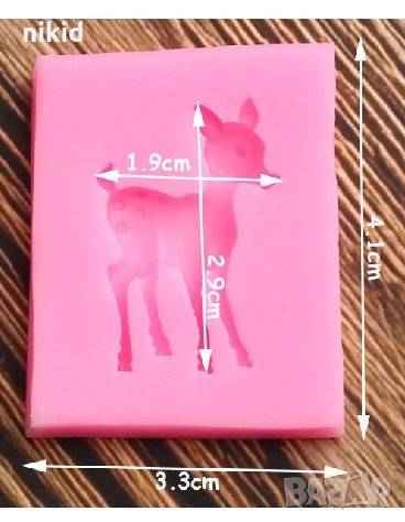 Малка сърничка сърна силиконов молд форма декорация и украса торта фондан шоколад, снимка 2 - Форми - 19008692