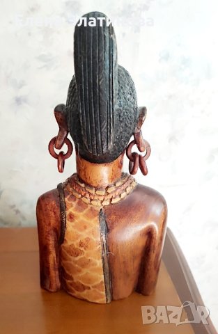 Африканска скулптура , снимка 2 - Статуетки - 42300677