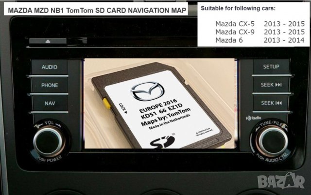 🚘🚘🚘 🇧🇬 [2024] СД карта Мазда SD card навигация ъпдейт Mazda 2 3 5 6 CX-3 CX-5 CX-9, снимка 5 - Аксесоари и консумативи - 29506301