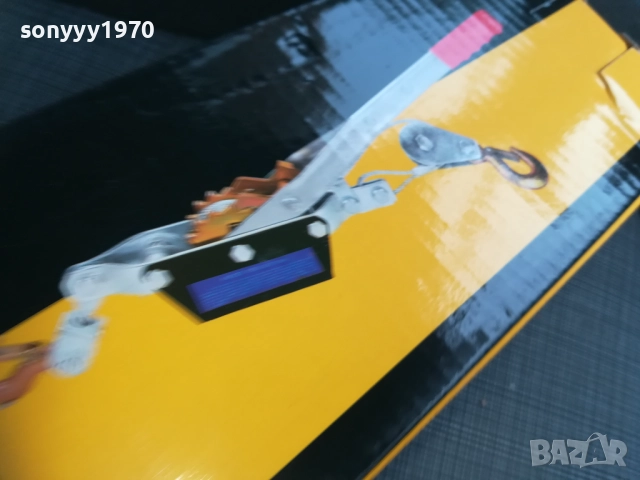 2t-ръчна лебедка със стоманено въже 2611251025, снимка 2 - Други инструменти - 52545517