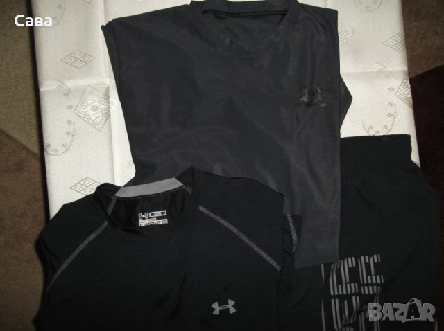 Шорти, тениска и потник UNDER ARMOUR   мъжки,С-М, снимка 1 - Спортни дрехи, екипи - 29257477
