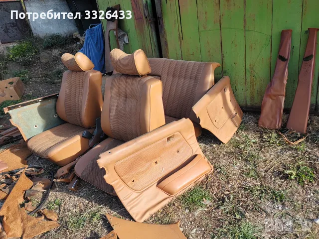 Бежов интериор от Мерцедес 123 , снимка 9 - Автомобили и джипове - 56415729
