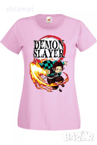 Дамска тениска Аниме Манга Demon Slayer Tanjiro Kamado 01,Анимация,игра,Празник,Повод., снимка 10 - Тениски - 38058421