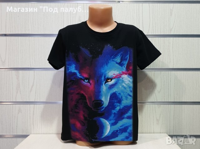 Нова детска тениска с дигитален печат Вълк, GALAXY WOLF, Серия вълци, снимка 8 - Детски тениски и потници - 29902481