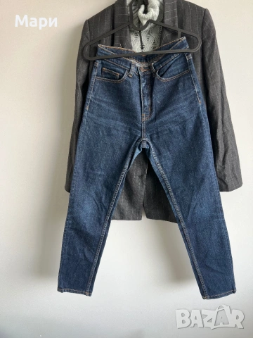 Сет/комплект вълнено сако Zara, дънки висока талия Weekday, пролетен пуловер- без следи от употреба, снимка 3 - Сака - 53940815