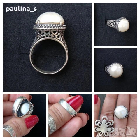 Винтидж / Антика / Стари сребърни пръстени , снимка 14 - Пръстени - 45914701