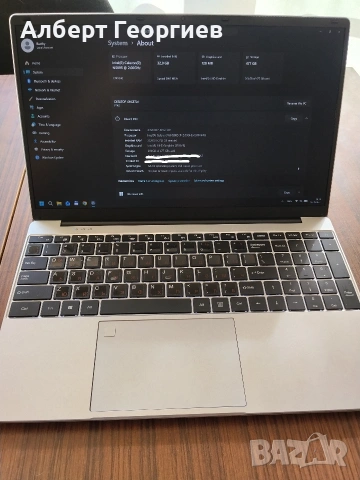 Лаптоп 15.6", RAM 16GB DDR4, SSD M2 512GB, снимка 3 - Лаптопи за дома - 54099213