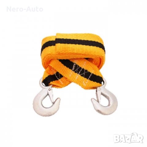 Въже за теглене с куки, 8т., тип колан, дължина 3,2м., снимка 2 - Аксесоари и консумативи - 35645343