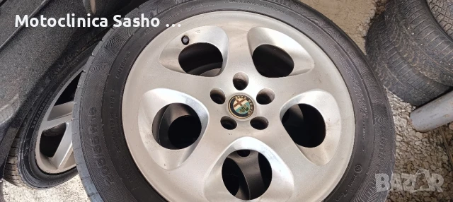 Оригинални Алуминиеви джанти 5х100 16ц за Алфа, снимка 7 - Гуми и джанти - 50632643