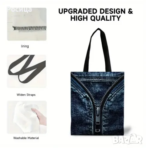 Дамска чанта с една преграда., снимка 4 - Чанти - 50317090